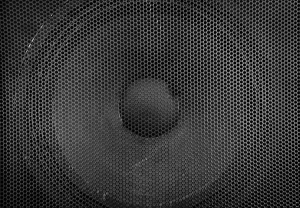 Czarny głośnik — Zdjęcie stockowe