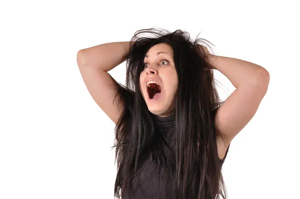 Frightened girl — Stock Photo, Image