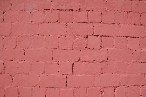 Parede de tijolo rosa — Fotografia de Stock