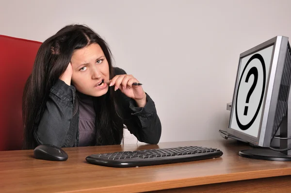 Distraught woman — Stock Photo, Image