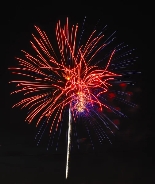 Red fireworks — Stock Photo, Image