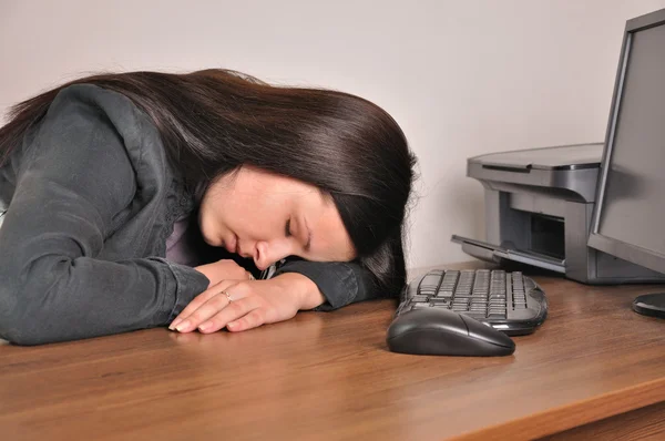 Woman asleep — Stock Photo, Image