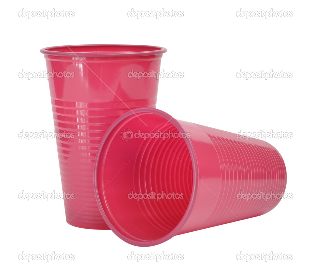 Two plastic cups Stock Photo by ©badahos 30444907