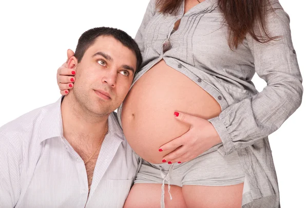 Uomo e donna incinta — Foto Stock