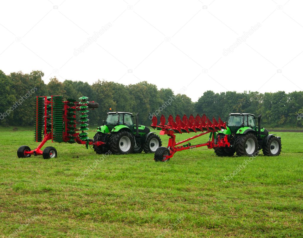 two tractors