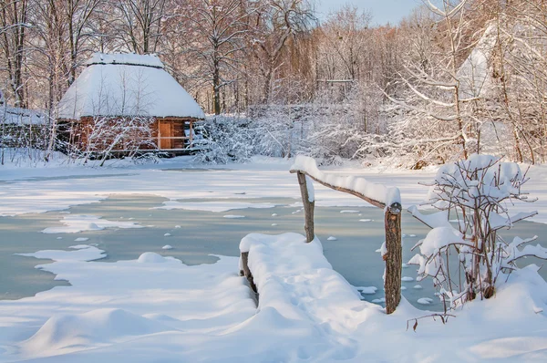 Paesaggio invernale — Foto Stock