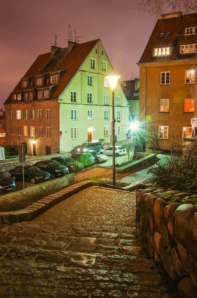 Старый город ночью. — стоковое фото