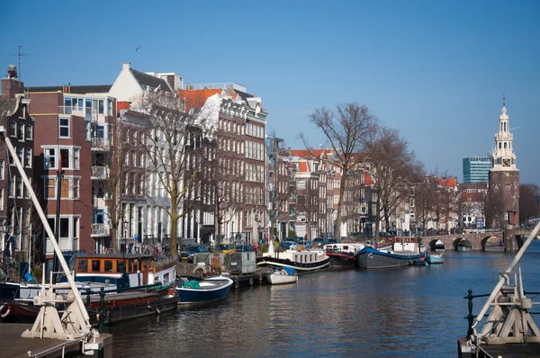 Амстердам будинків — стокове фото