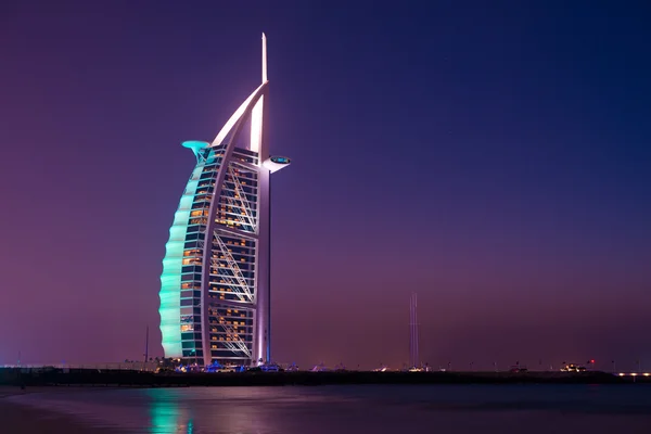 Sieben sterne hotel burj al arab — Stockfoto