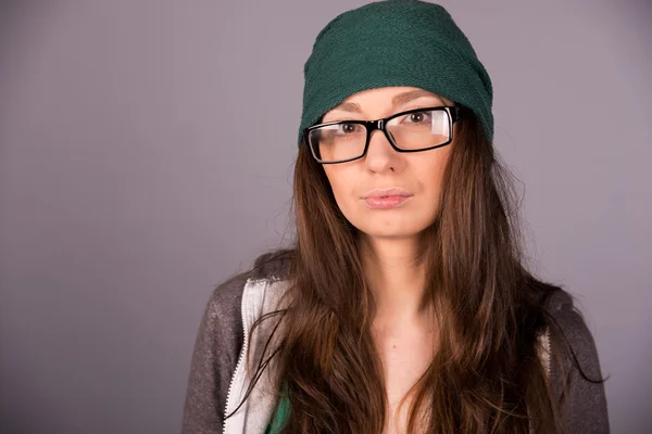 Woman in glasses — Stock Photo, Image