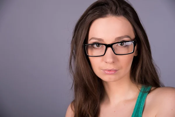 Mujer en gafas — Foto de Stock