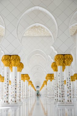 Sheikh Zayed Mosque in Abu Dhabi clipart