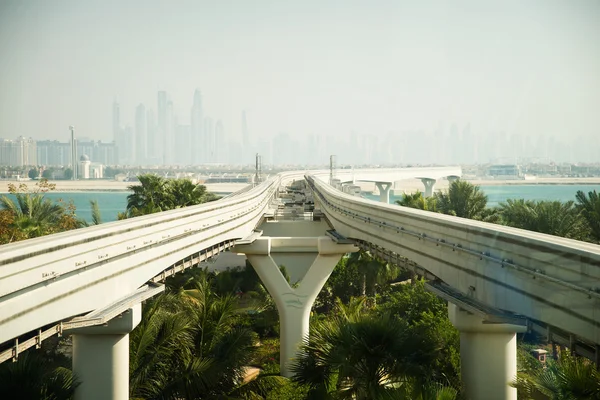 Island Palm Jumeirah em Dubai — Fotografia de Stock