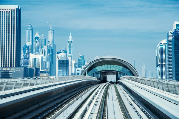 Metropolitana di Dubai — Foto Stock