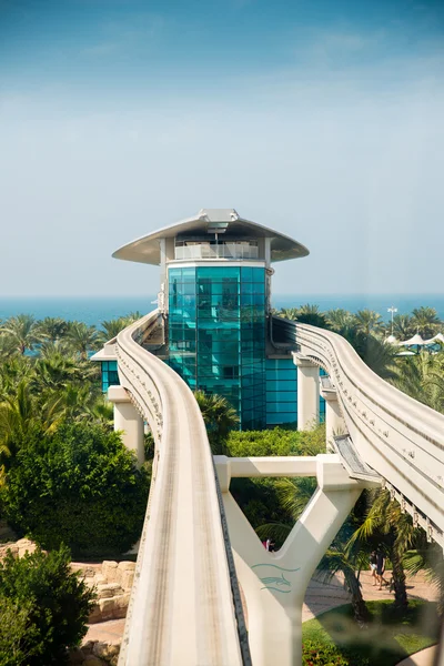 Stazione monorotaia, isola di Palm Jumeirah — Foto Stock