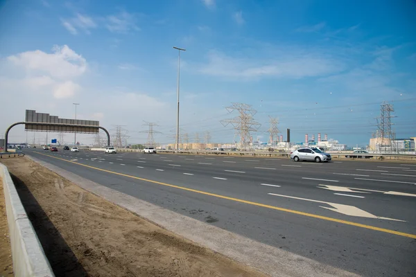 Autobahn in Dubai — Stockfoto