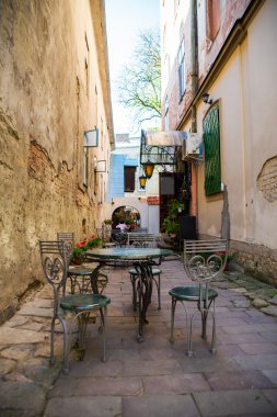 küçük bir kafede, lviv