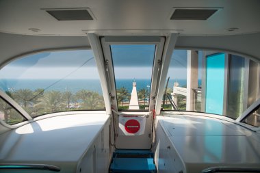 Monorail station on island Palm Jumeirah clipart