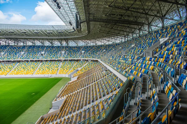 Boş futbol stadyumu — Stok fotoğraf