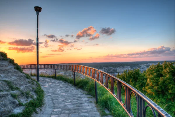 Vista desde las altas montañas del castillo — Foto de Stock