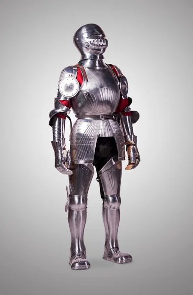 Cavaleiro em armadura de metal — Fotografia de Stock