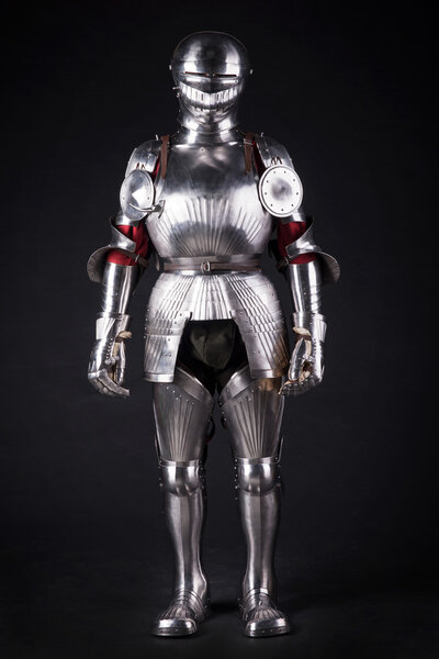 Knight in metal armor