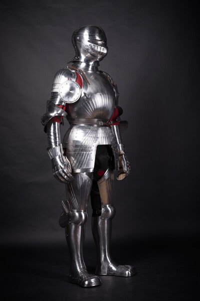 Knight in metal armor