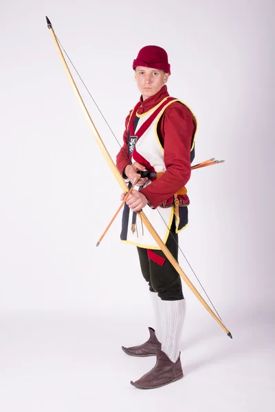 Archer dalam kostum sejarah — Stok Foto