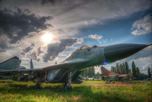 Avion militar de vânătoare — Fotografie, imagine de stoc