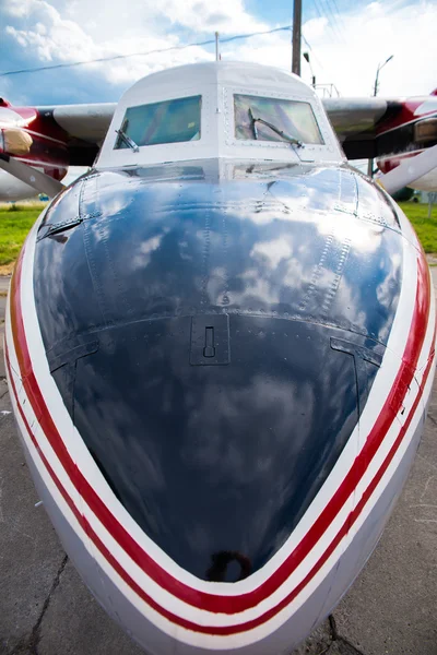 Cabine de um pequeno avião — Fotografia de Stock