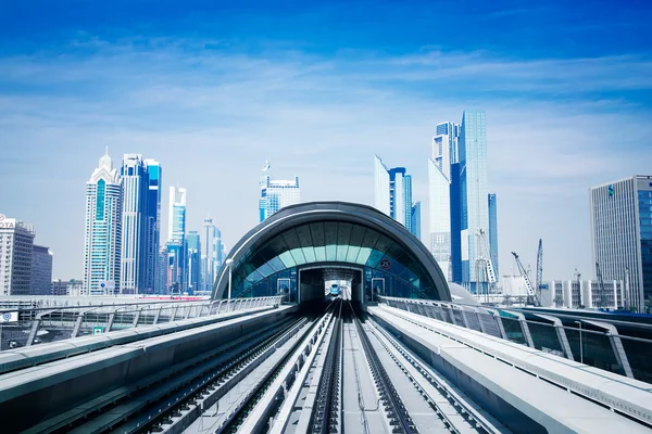 U-Bahn von Dubai — Stockfoto