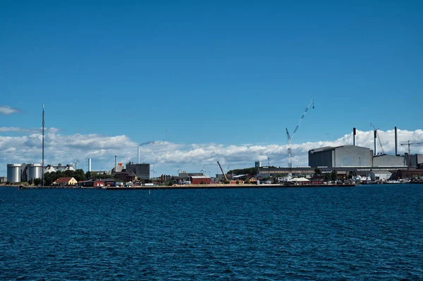 Área Industrial Copenhaga Dinamarca — Fotografia de Stock