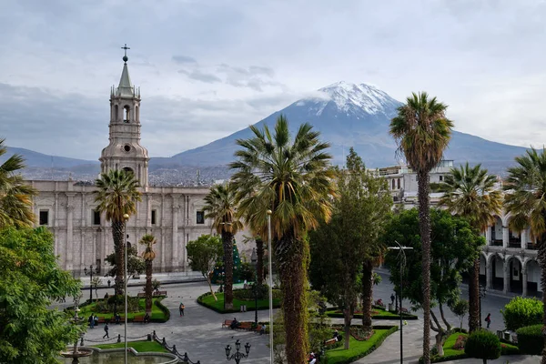 View Central Square Arequipa Peru — Stockfoto