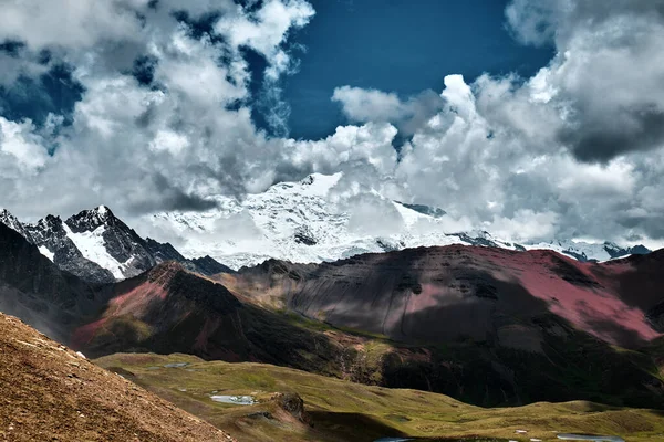 Вид Високу Гору Льодовиком Андах Перу — стокове фото