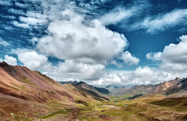 Beautiful Valley Mountains Picturesque Landscape Peruvian Andes — 스톡 사진