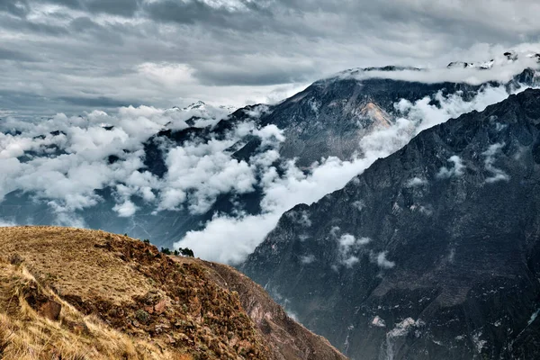 Colca Canyon Mountain Landscape Andes Peru — Stockfoto