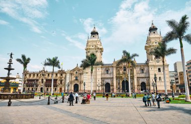 Lima Tarihi Merkezi, Peru 'daki Basilica Metropolitan Katedrali.