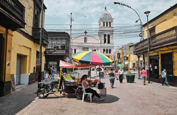 Lima Peru Janeiro 2022 Ruas Históricas Cidade Velha Centro Capital — Fotografia de Stock