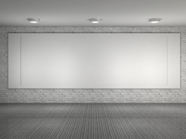 büyük çerçeve ile bir müze çizimi