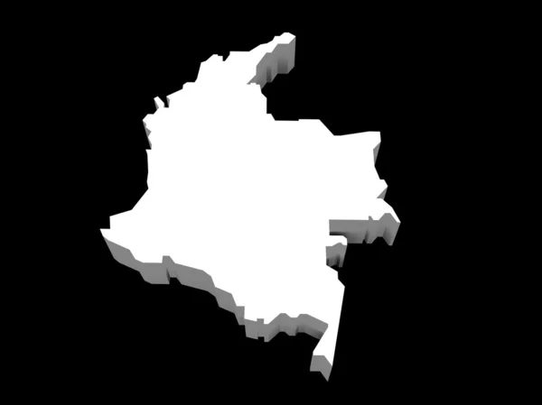 A illustration of the colombia map — Stock Photo, Image