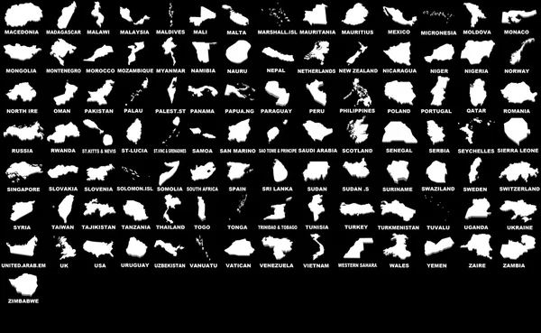 すべてのマップの世界の m - からの図は、z — ストック写真