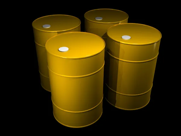Ilustrace barelů ropy — Stock fotografie