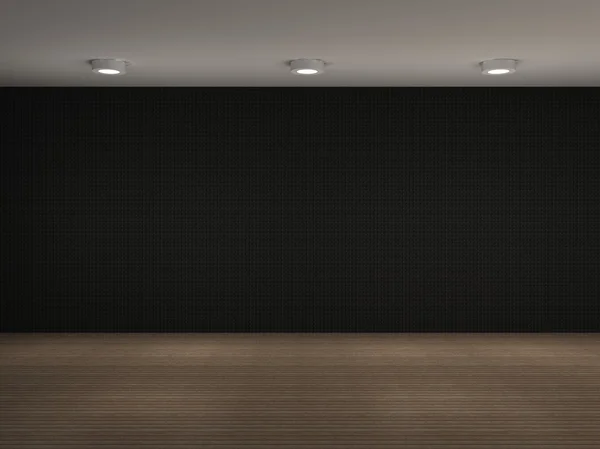 Иллюстрация пустой стены галереи Лицензионные Стоковые Изображения
