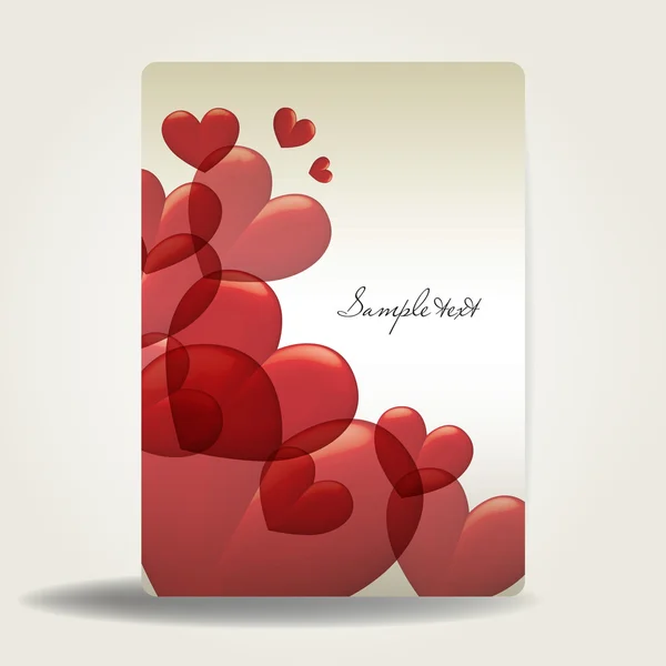 Valentine's Day eps 10 vector illustrated template — Stock Vector