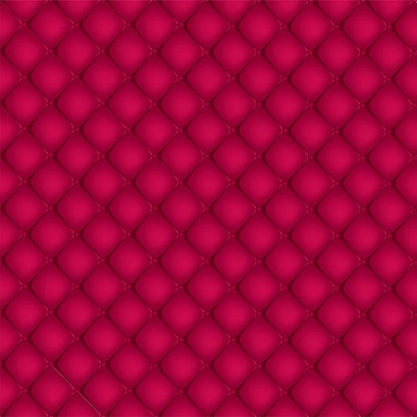 Patrón de fondo acolchado rojo — Archivo Imágenes Vectoriales