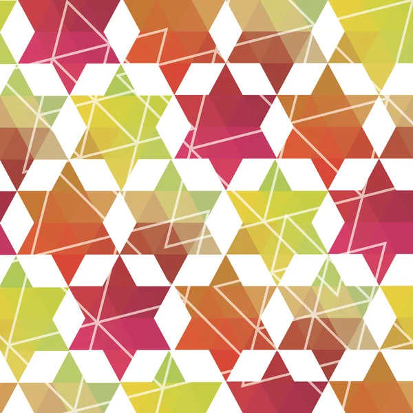 Abstracto colorido mosaico estrellas fondo, vector — Archivo Imágenes Vectoriales