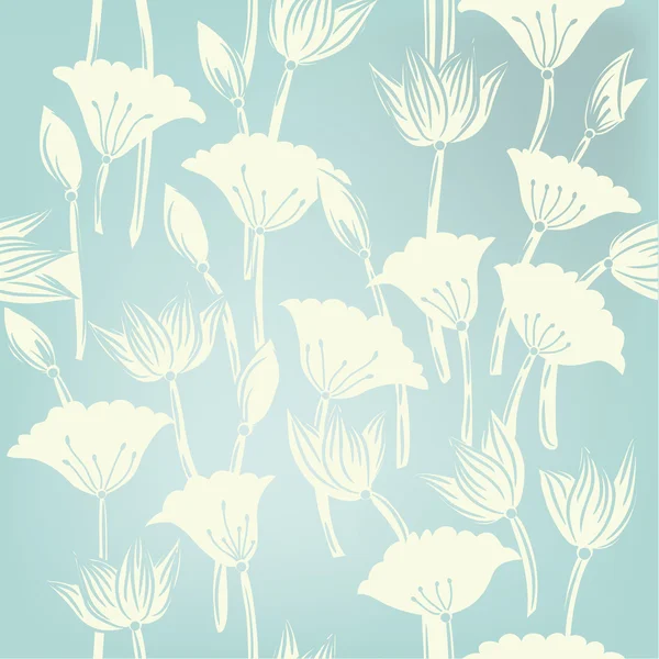 Fond floral sans couture. — Image vectorielle