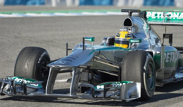 Lewis Hamilton - Merecedes-Formel 1-Fahrer — Stockfoto