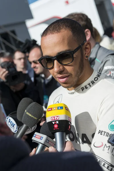 Lewis Hamilton - Merecedes-Formel 1-Fahrer — Stockfoto