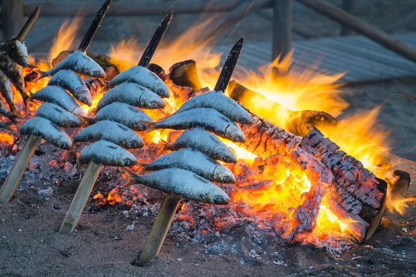 BBQ di sardina — Foto Stock